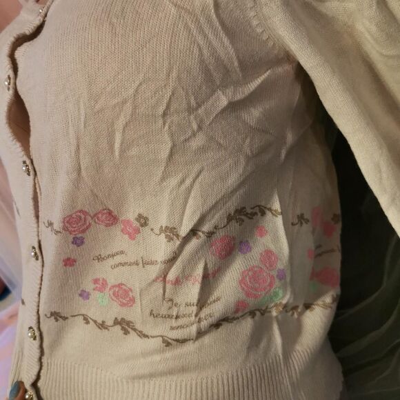 Ank Rouge Fairytale Cardigan Small NWT Jfashion Harajuku Mori Kei Lolita Kawaii - Picture 5 of 8